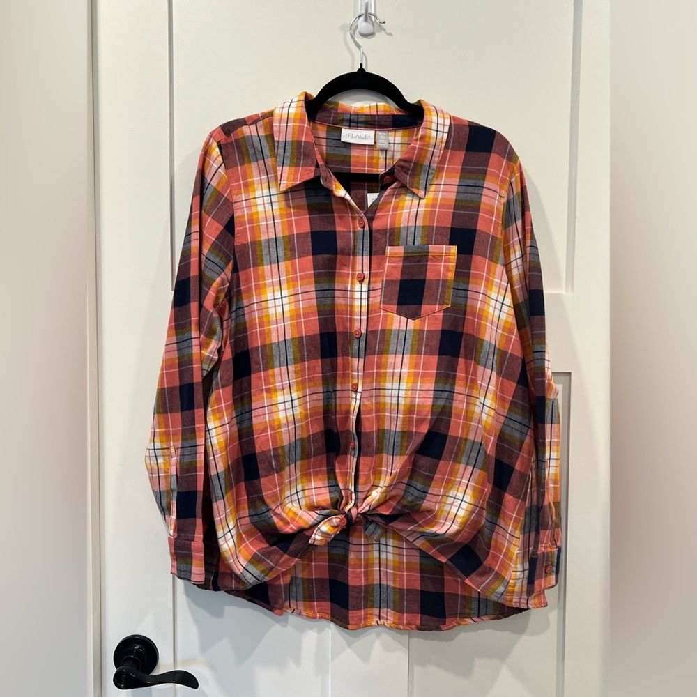Children’s Place‎ Girls Flannel Shirt Size XL